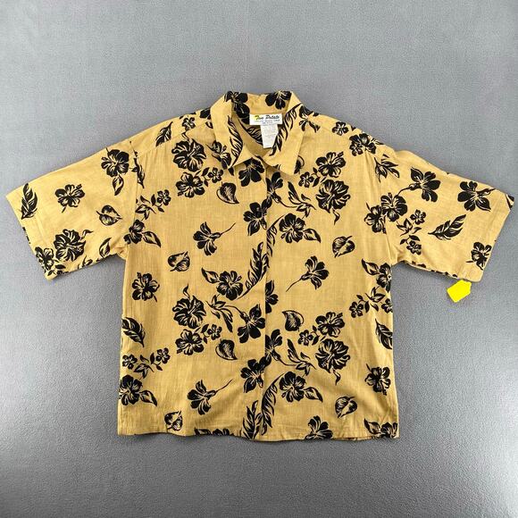 Vtg NOS 80s 90s Two Potato Resort Wear Button Down Shirt + Shorts Set S Floral - Picture 2 of 12